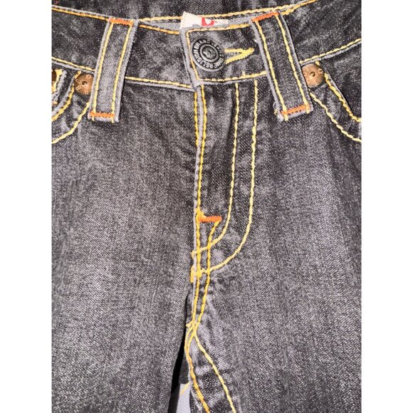 True Religion Dark Wash Low Rise Bootcut Jeans Womens Size 28 USA-Made Denim - Picture 3 of 12